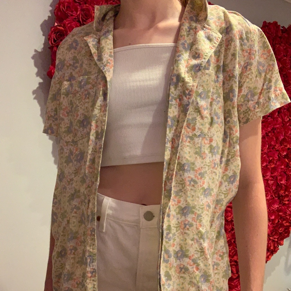 floral button up